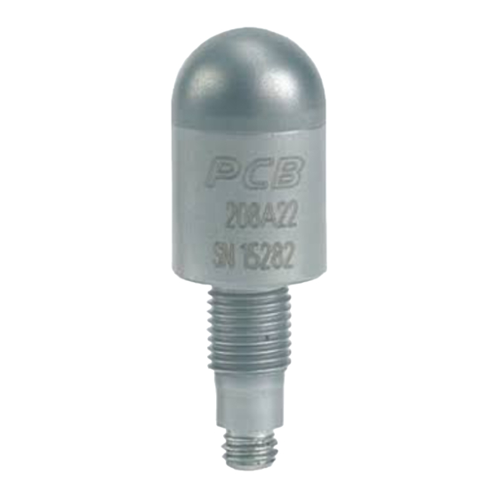 PCB Piezotronics 208A22 Installation And Operating Manual
