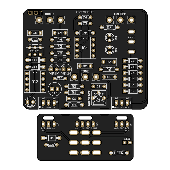 aion CRESCENT AMP DISTORTION Manual
