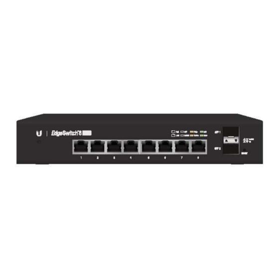 Ubiquiti EdgeSwitch 8 150W Quick Start Manual