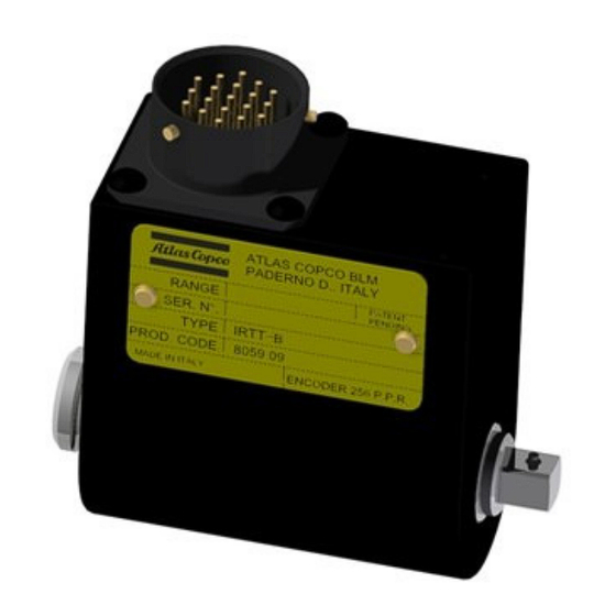 Atlas Copco IRTT-B 1A-I06 User Manual