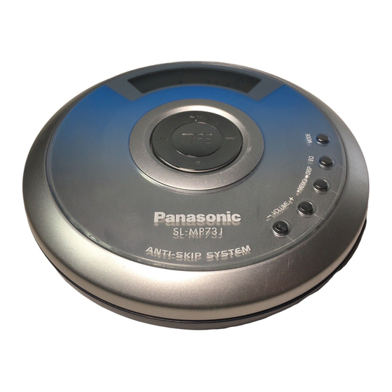 Panasonic SL-MP70 Operating Instructions Manual