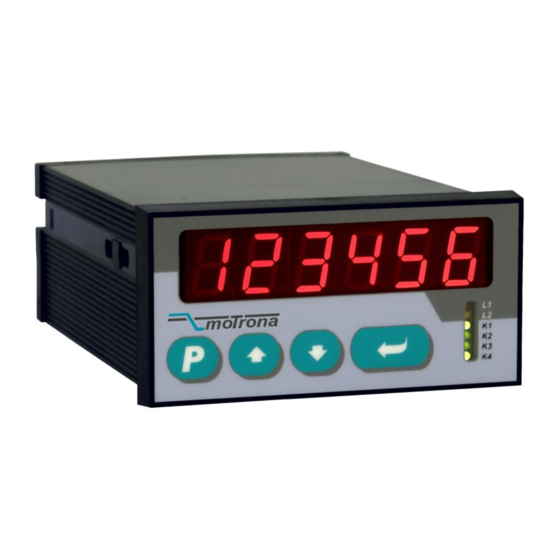 User Manuals: Motrona CT340 Rotary Cutter Controller