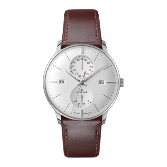 Junghans J810.5 Mechanical Watch Manuals