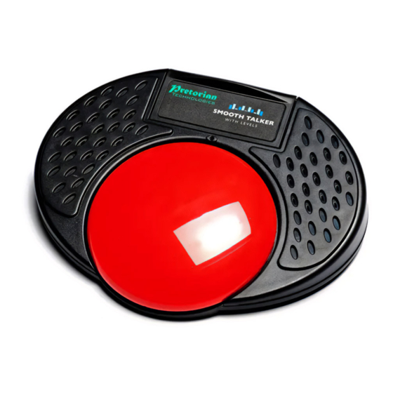 User Manuals: Pretorian Smooth Talker II AAC Device