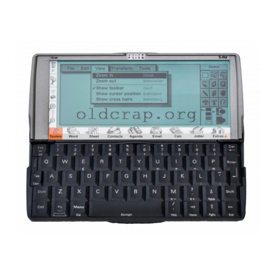 Psion Series 5mx Setting Up For The Internet