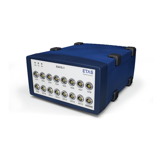 ETAS ES610 User Manual