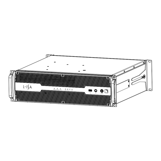L-Acoustics L-ISA Processor II Owner's Manual