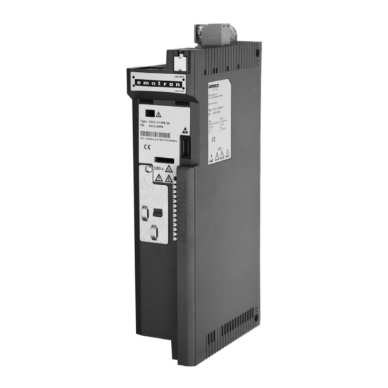 CG Emotron VS30401P3 Mounting And Switch On Instruction