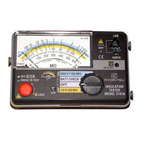 Kyoritsu Electrical Instruments Works KEW MEG 3161A Instruction Manual