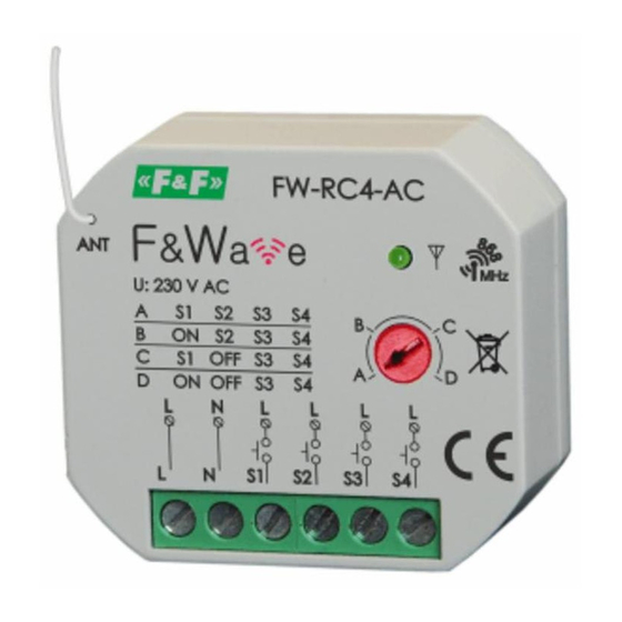 F&F FW-RC4-AC Manual