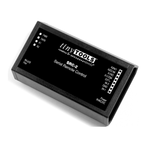Broadcast Tools SRC-2 Installation And Operation Manual