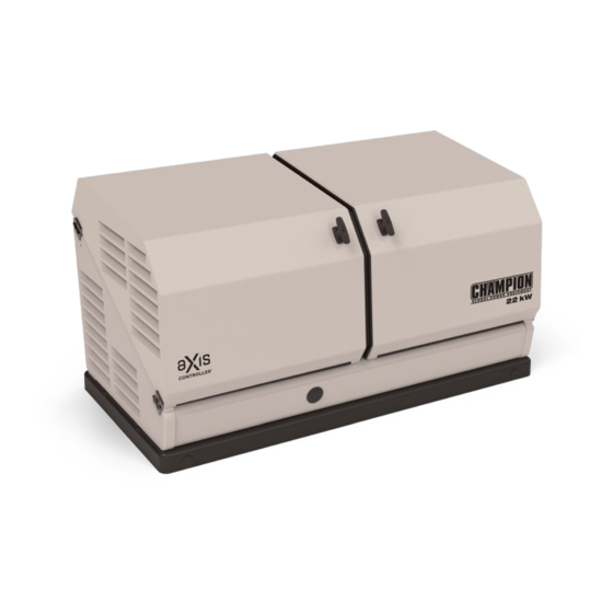 Champion 100515 Installation Manual