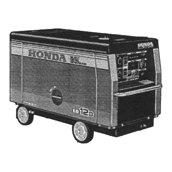 Honda EB12D Owner's Manual