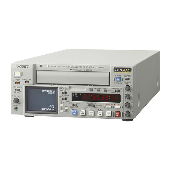 Sony DSR-45A Specifications