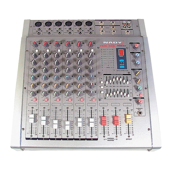 Nady Audio PRM-400 Manuals