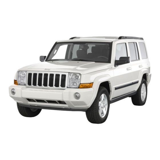Jeep COMMANDER 2009 Quick Reference Manual