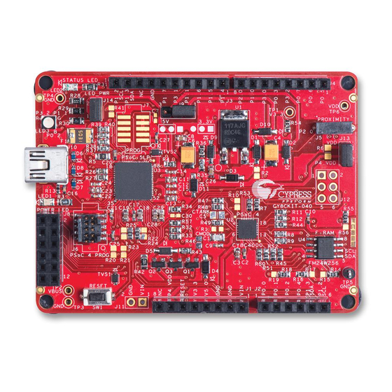 Cypress CY8CKIT-040 PSoC 4000 Pioneer Kit Manual