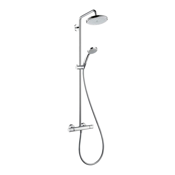Hans Grohe Croma Showerpipe 220 Instructions For Use/Assembly Instructions