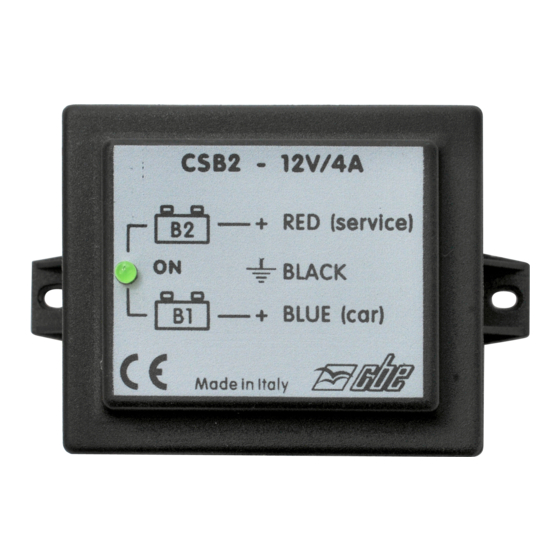 CBE CSB-2 Quick Start Manual