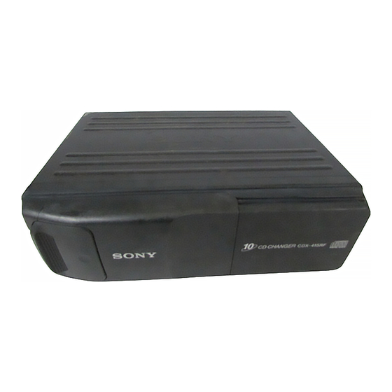 Sony CDX-415RF Operating Instructions