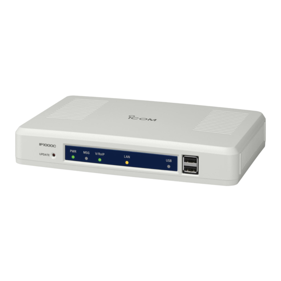 Icom IP1000C Instruction Manual