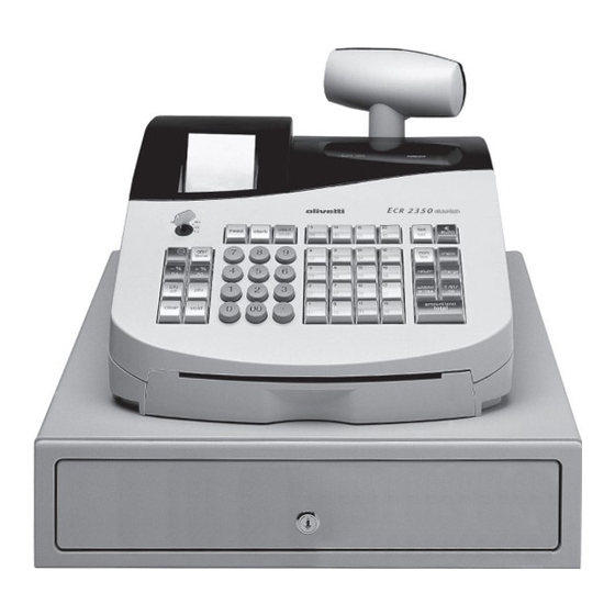 Olivetti ECR 2350 euro Instructions Manual