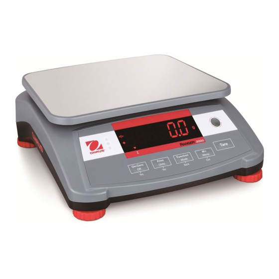 OHAUS Ranger R21PE1502 Instruction Manual