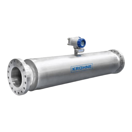 KROHNE OPTIMASS 2000 Handbook