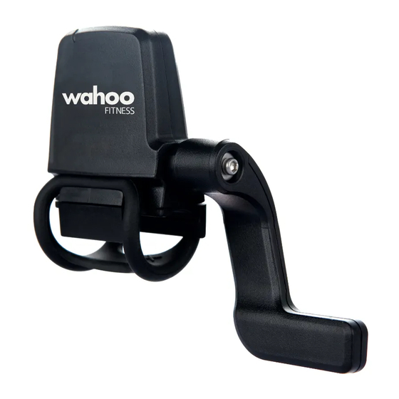Wahoo Fitness Cadence Sensor Manual
