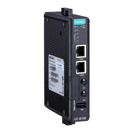 Moxa Technologies UC-8100 Series Quick Installation Manual