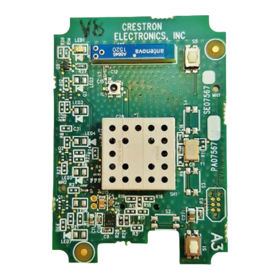 Crestron CWD7567 Operation Manual