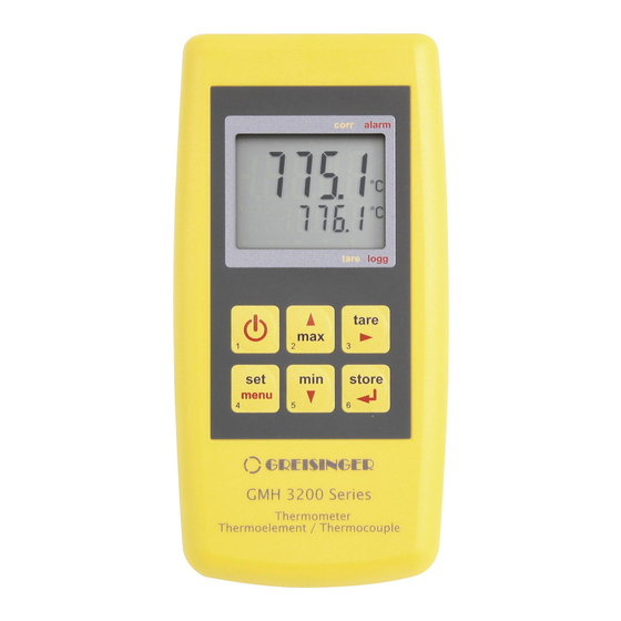 GREISINGER GMH 3211 Operating Manual