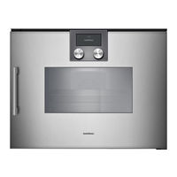 Gaggenau BSP2601.1 User Manual And Installation Instructions