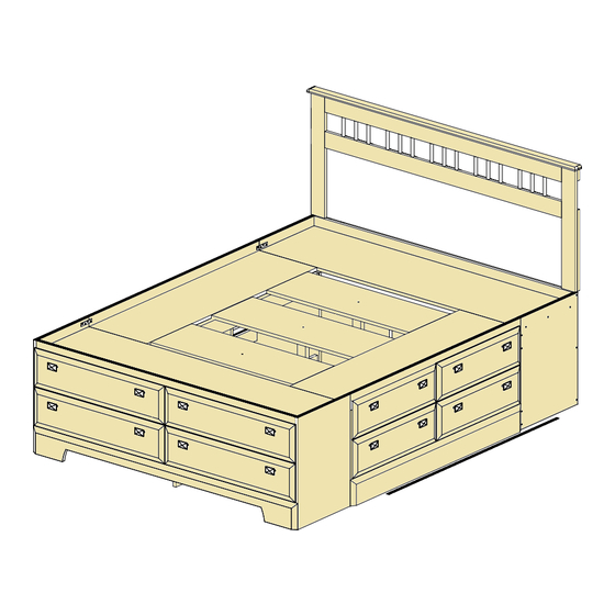 Dynamic Furniture STORAGE BED Assembly Instructions Manual