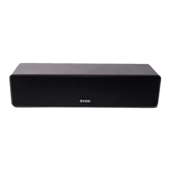 Zvox Audio AccuVoice AV100 MINI Setup & Operation
