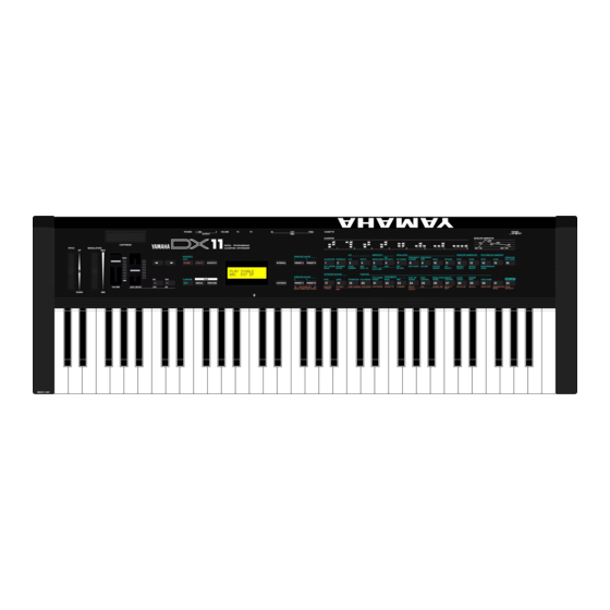 Yamaha DX11 Operating Manual