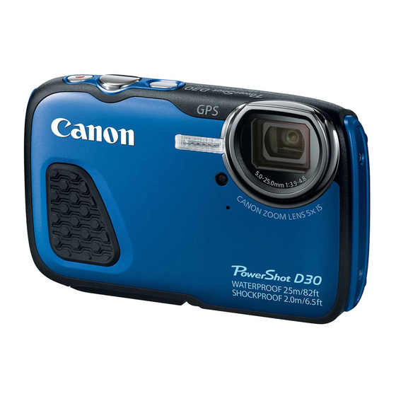 Canon PowerShot D30 Manuals