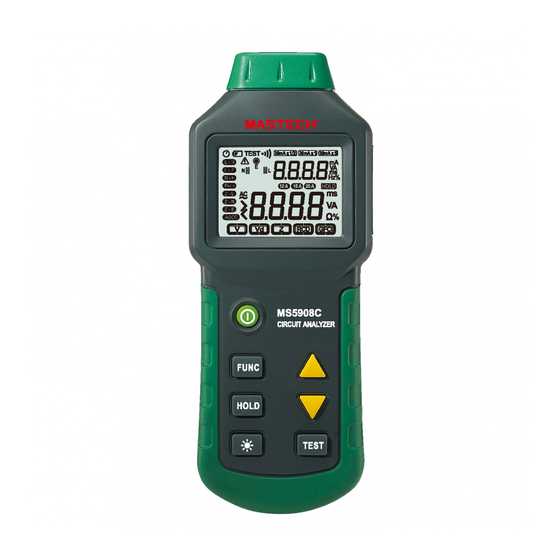Mastech ms5908 Operation Manual