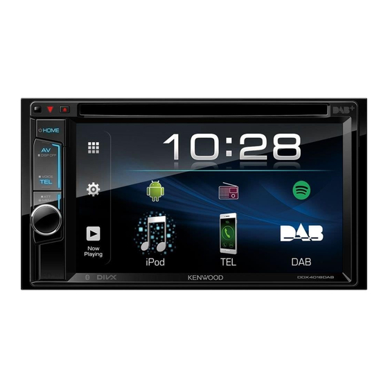 Kenwood DDX318BT Instruction Manual