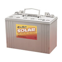 Deka SOLAR Monoblock VRLA System Installation & Operating Manual