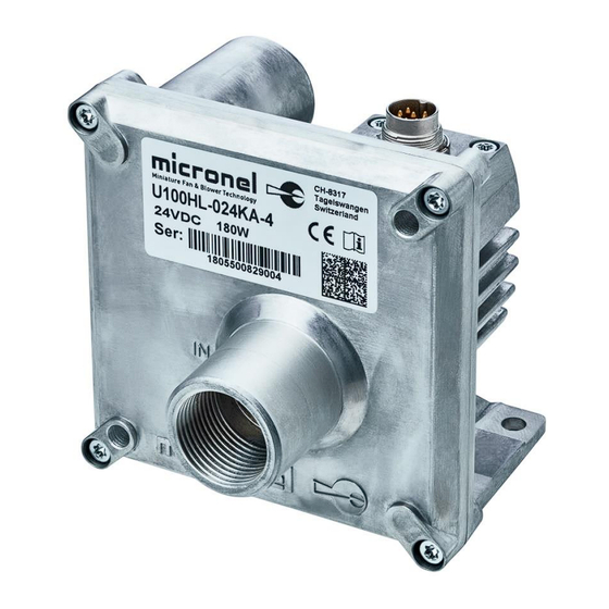 micronel U100HL-024KA-4 Manuals