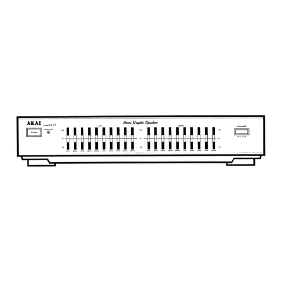 Akai EA-27 Service Manual