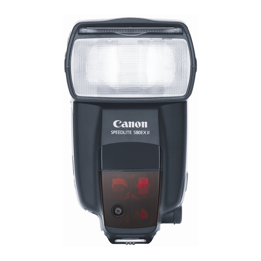 Canon SPEEDLITE 580EX II Manuals