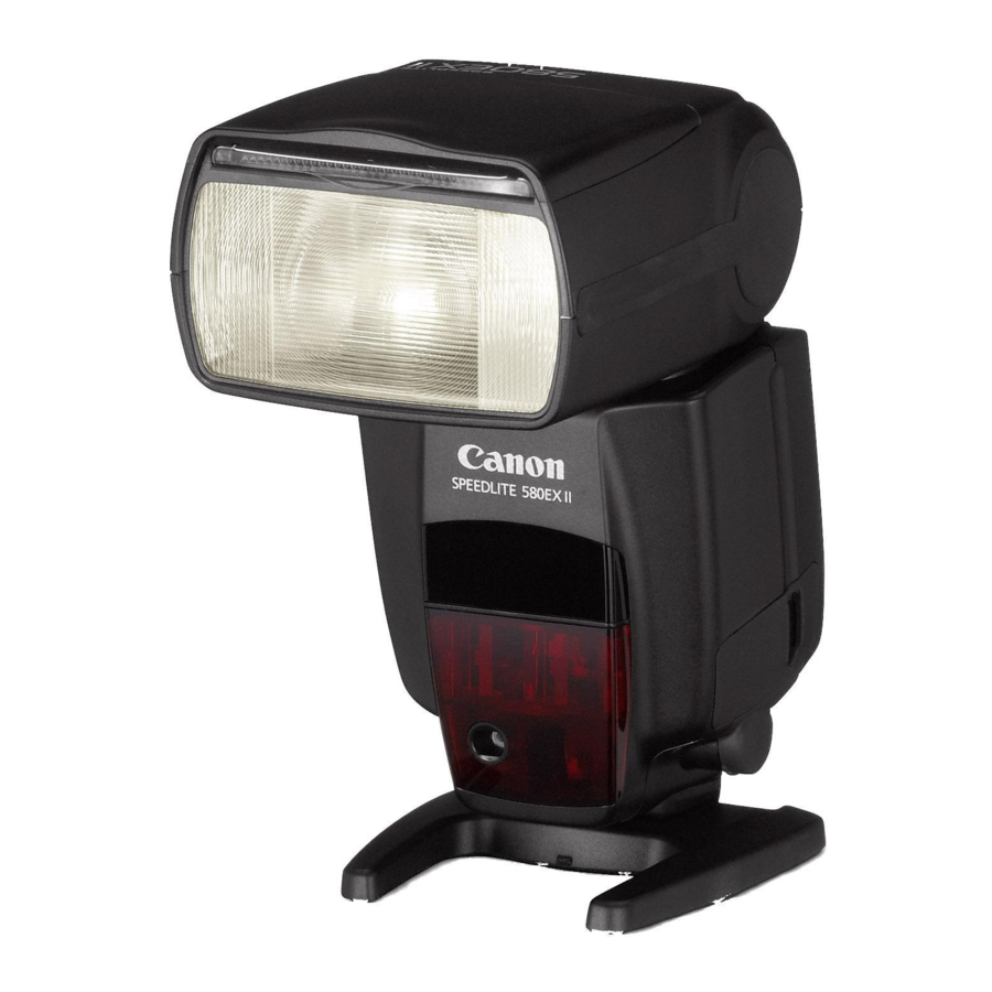 Canon Speedlite 580EX II Quick Manual