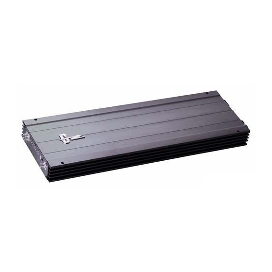 Ground Zero GZPA 1.10000SPL-HC Owner's Manual