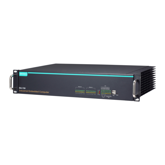 Moxa Technologies DA-720-C5-DPP Quick Installation Manual