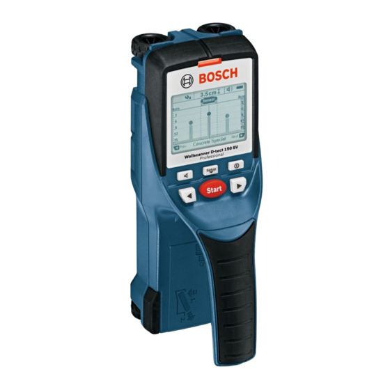 Bosch Wallscanner D-tect 150 Operating/Safety Instructions Manual