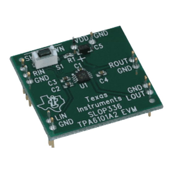 Texas Instruments TPA6101A2 Manuals