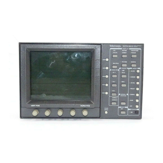 Tektronix WFM 601A Service Manual