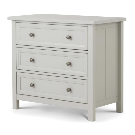 Happybeds Maine 3 Drawer Chest Assembly Instructions Manual